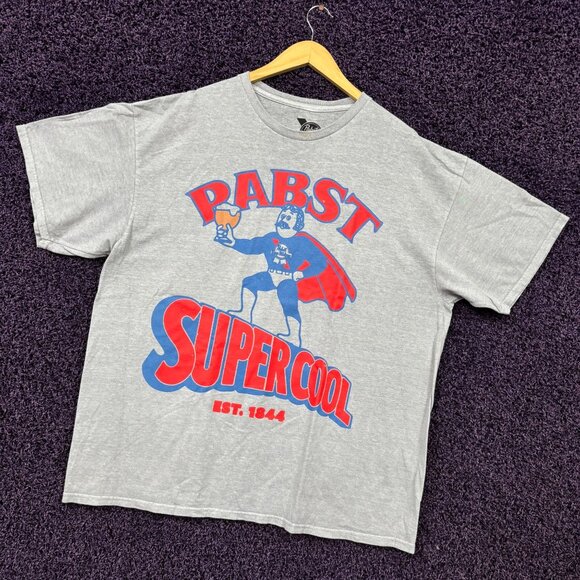 Pabst Blue Ribbon Supercool Beer Promo Oversized T-Shirt Size M/L - Picture 3 of 4